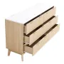 6 Fluted Drawer Dresser, Wooden Chest of Drawers with Sliding & Anti-tip Device, Modern Minimalist Dresser Chest, Fluted Closet 