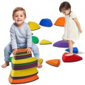 Kids Balance Stepping Stones Sensory Obstacle Course 12 PCS Outdoor Indoor