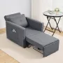 Sleeper Sofa Bed With Side Pocket Pillow Desk 5 Justerbart