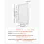 Return Air Filter Grille, Fits W20 x H30 Inch Duct Opening, Filter Not Included, Return Air Vent Cover for Wall, Powder-Coated S