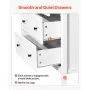 6 Drawer Dresser, Wooden Chest of Drawers with Sliding and Anti-tip Device, Retro Minimalist Dresser Chest, Closet Storage TV St