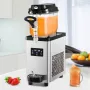Commercial Slushy Machine, 6L/1.6 Gallons 25 Cups Single-Bowl, 705W 220V, Stainless Steel Margarita Smoothie Frozen Drink Maker,