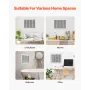 Return Air Filter Grille, Fits W24 x H18 Inch Duct Opening, Filter Not Included, Return Air Vent Cover for Wall, Powder-Coated S