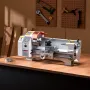 Metal Lathe Machine, 220 x 450 mm(8.7 x 18 in), Precision Bench Power Metal Lathe, Automatic Feed, 0-2500 RPM Variable Speed, 12