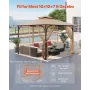Gazebo Netting Replacement, Fit Most 10 x 10 x 7 FT Gazebo Curtain, Outdoor Garden Net, 4-Panel Sidewall Mesh Net, Patio Midge N