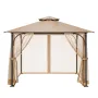 Udskiftning Mesh Gazebo Netting Screen til 10x10x7 ft gårdhave