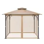 Udskiftning Mesh Gazebo Netting Screen til 10x10x7 ft gårdhave