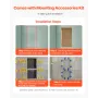 Shower Niche, 40.6 x 50.8 x 10.2 cm Recessed Wall Niche with Movable Divider Shelf, Modern Soap & Shampoo Storage Organizer, Squ