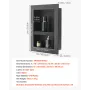 Shower Niche, 40.6 x 50.8 x 10.2 cm Recessed Wall Niche with Movable Divider Shelf, Modern Soap & Shampoo Storage Organizer, Squ