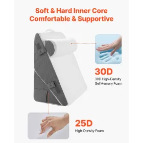 Orthopedic Bed Wedge Pillow 3 Pcs Adjustable for Back Leg Neck Sleep GERD