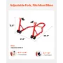 Motorcycle Rear Wheel Stand, 850 LBS Load Capacity Heavy Duty Rear Wheel Stand with U + L Fork Swingarm Spool, Adjustabe Motorcy