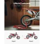 Motorcycle Rear Wheel Stand, 850 LBS Load Capacity Heavy Duty Rear Wheel Stand with U + L Fork Swingarm Spool, Adjustabe Motorcy