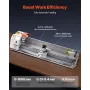 Metal Lathe Machine, 220 x 1000 mm(8.7 x 39 in), Precision Bench Power Metal Lathe, Automatic Feed, 0-2500 RPM Variable Speed, 1