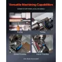 Metal Lathe Machine, 220 x 1000 mm(8.7 x 39 in), Precision Bench Power Metal Lathe, Automatic Feed, 0-2500 RPM Variable Speed, 1