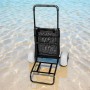 Beach Dolly with Big Wheels for Sand, 20.1" x 14.6" Cargo Deck, w/ 9" Balloon Wheels, 165LBS Loading Capacity Folding Sand Cart