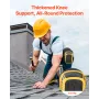 Knee Pads for Work, Extended Heavy Duty Construction Knee Pads with 2 Extension Straps, Anti-slip Foam Gel Knee Pads, Men & Wome
