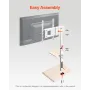 Rolling TV Stand Mobile TV Cart holder op til 88 lbs til 32-70