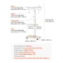 Rolling TV Stand Mobile TV Cart holder op til 88 lbs til 32-70
