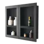 Brusniche 40,6 x 61+40,6 x 61 cm Indbygget vægopbevaring til