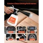 Car Cleaning Gun, 6-9.2 Bar High-Pressure Air Blow Gun with 2 Set Nozzles & 1L Liquid Bottle, Vortex Cleaning Gun, Quickly Blast