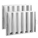 24.5Wx19.5H Inch Commercial Hood Filter Range Hood Baffle Stainless Steel
