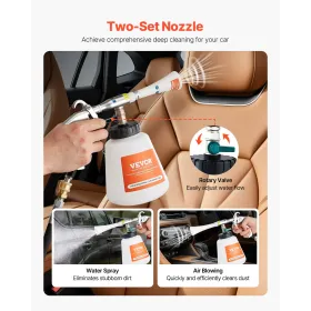 Car Cleaning Gun 6-9.2Bar High-Pressure Air Blow Gun 1L Liquid Bottle