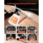 Car Cleaning Gun, 6-9.2 Bar High-Pressure Air Blow Gun with 2 Set Nozzles & 1L Liquid Bottle, Vortex Cleaning Gun, Quickly Blast