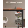 71in rektangel spisebord træ køkkenbord til 6-8 personer (kun