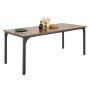 Rectangle Dining Table, 71 inch Length Large Wood Tables for 6-8 Person, Farmhouse Dinner Furniture, Rustic Conference Desk with
