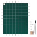 Pool Safety Cover 18x38ft, Inground Pool Cover fit for 16x36 ft Pool, Rectangle Inground Safety Pool Cover Green Mesh Solid