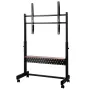 Rolling TV Stand, Mobile TV Cart for 55-100 Inch Screens, Height Adjustable Portable Monitor Stand with Tray, Holds up to 205 lb