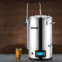 Electric Brewing System, 8 Gal/30 L, All-in-One Home Beer Brewer with Auto/Manual-Mode Panel, Mash Boil Device with 100-2500W Po
