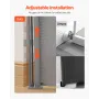 Retractable Baby Gate, 870 mm Tall, Extends up to 1800 mm Wide, Retractable Gate for Kids or Pets, Mesh Material, Easy to Instal