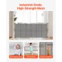 Retractable Baby Gate, 870 mm Tall, Extends up to 1800 mm Wide, Retractable Gate for Kids or Pets, Mesh Material, Easy to Instal