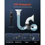 Endoscope Camera with Light, Dual Lens Borescope for Android & IOS, 1920P HD Inspection Camera with 8 + 1 LED Light, 2X Zoom, 5m
