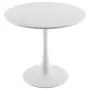 Round Dining Table, 31.5 in Wood Table for 2-4 Person, Modern Circle Furniture, Leisure Coffee Office Tables with Pedestal Base 