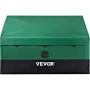 Outdoor Storage Box, 100 Gallon Waterproof PE Tarpaulin Deck Box with Galvanized Frame, All-Weather Protection & Portable, for C