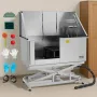 Electric Lift Dog Washing Station, 127 cm Professional Stainless Steel Pet Grooming Tub w/ PE Water Filter Board, Faucet & Showe