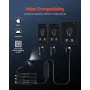 Endoscope Camera with Light, Dual Lens Borescope for Android & IOS, 1920P HD Inspection Camera with 8 + 1 LED Lights, 2X Zoom, 3