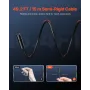 Endoskopkamera 1920p HD Borescope til Android & iOS med 15 m