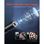 Endoscope Camera with 15m Semi-Rigid Cable, 1920P HD Borescope for Android & IOS, Industrial Inspection Camera with Light - 8 LE