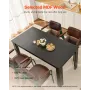 Rectangle Dining Table, 63 inch Length Large Wood Tables for 4-6 Person, Modern Dinner Furniture, Conference Desk Supporting for