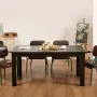 Rectangle Dining Table, 63 inch Length Large Wood Tables for 4-6 Person, Modern Dinner Furniture, Conference Desk Supporting for