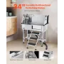 86.4 cm Stainless Steel Dog Washing Station, Pet Grooming Tub with Hot & Cold Faucet, Showerhead, Home Wash Sink, Fits Small Cat