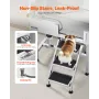 86.4 cm Stainless Steel Dog Washing Station, Pet Grooming Tub with Hot & Cold Faucet, Showerhead, Home Wash Sink, Fits Small Cat