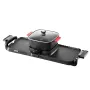 Hot Pot with Grill, 2300W 2-in-1 Electric Smokeless Grill and Hot Pot, Removable Shabu-shabu Hotpot with Non-stick Pan, Separate