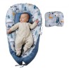 Baby Lounger 100% Cotton Newborn Nest Sleeper with Headrest and 2 Covers