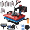 Heat Press 12X15 Inch 10 In 1 Heat Press 1000W Heat Press Machine with 360Â° Rotation Swing Away Red Heat Press T-Shirt