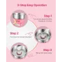 Electric Cotton Candy Machine, 1000W Commercial Candy Floss Maker with 52cm Stainless Steel Bowl, Sugar Scoop, and Drawer, Easy 