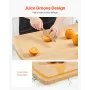 Noodle Board Stove Cover, Stove Top Cover Board for Gas Burner & Electric Stove, Bamboo Wood Cutting Board with Juice Grooves, R